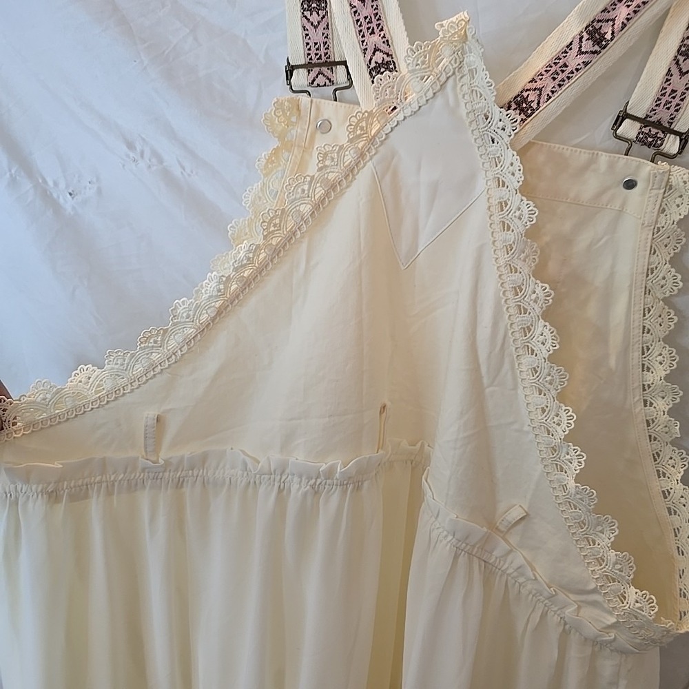 Overall Boho Cream Maxi Dress - Picture 10 of 16